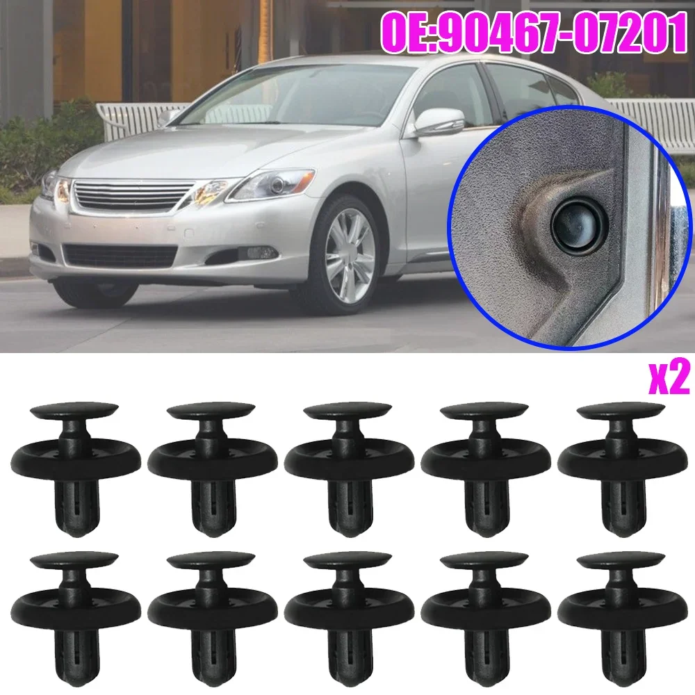 10x New Auto Engine Cover Bumper Fender Rivet Clips Fastener For Lexus GS 2005 2006 2007 2008 2009 2010 2011 2012 - 2020