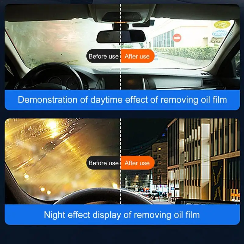 Filme De Óleo De Vidro Do Carro Removendo A Pasta, Limpeza Profunda, Limpador De Vidro De Polimento, Auto Pára-brisa, Casa Brilho