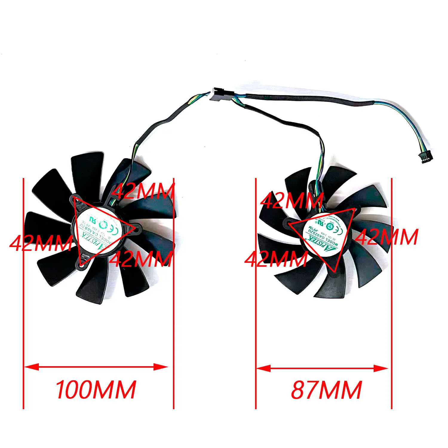 Brand new 87MM GA92S2U 100MM GAA8S2U 4PIN for Zotac Rtx2070 RTX 2070 OC mini graphics card GPU fan