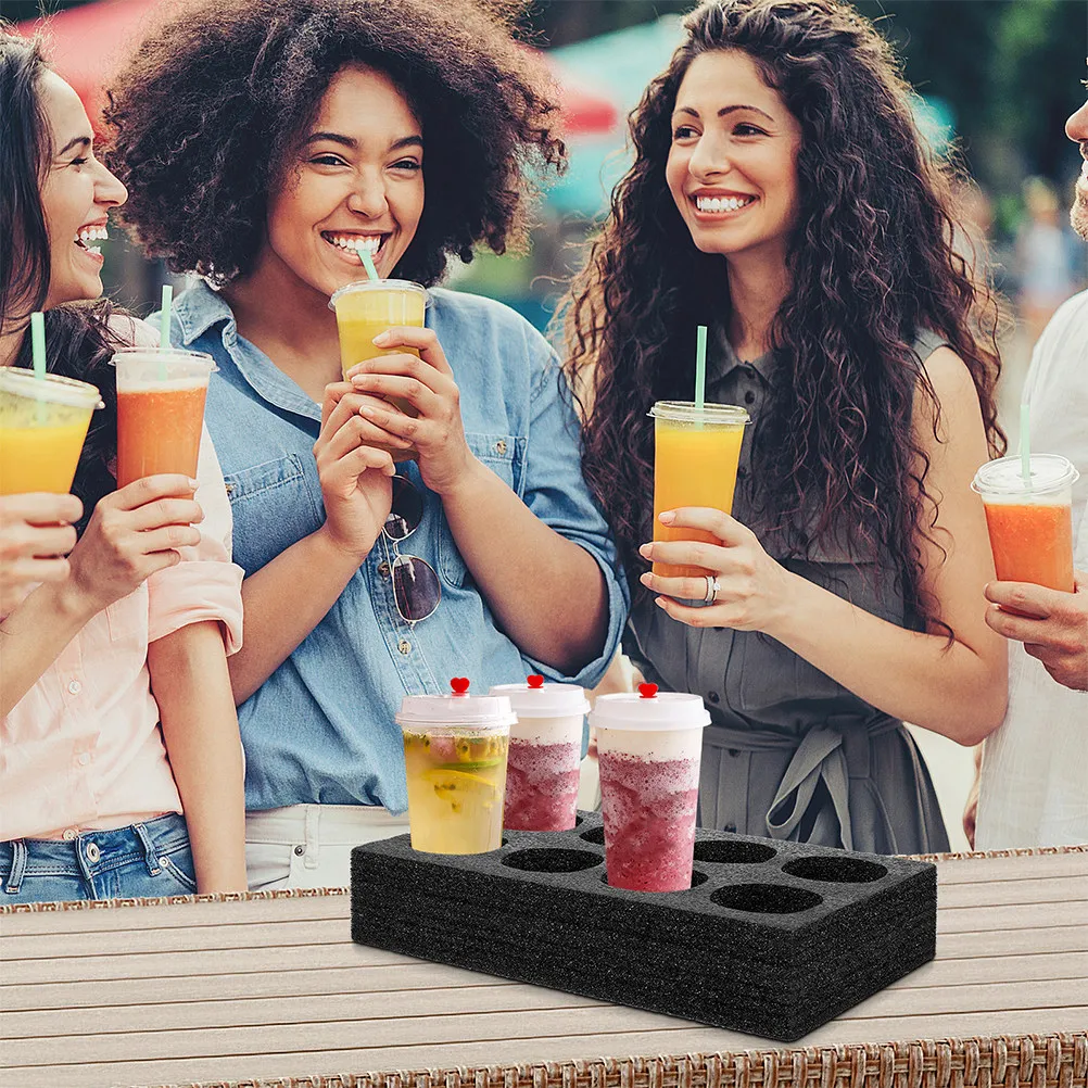 8pcs-beverage-takeout-cup-holder-tray-spill-proof-drink-carrier-for-coffee-milk-tea-portable-lightweight-cup-stands-office-home