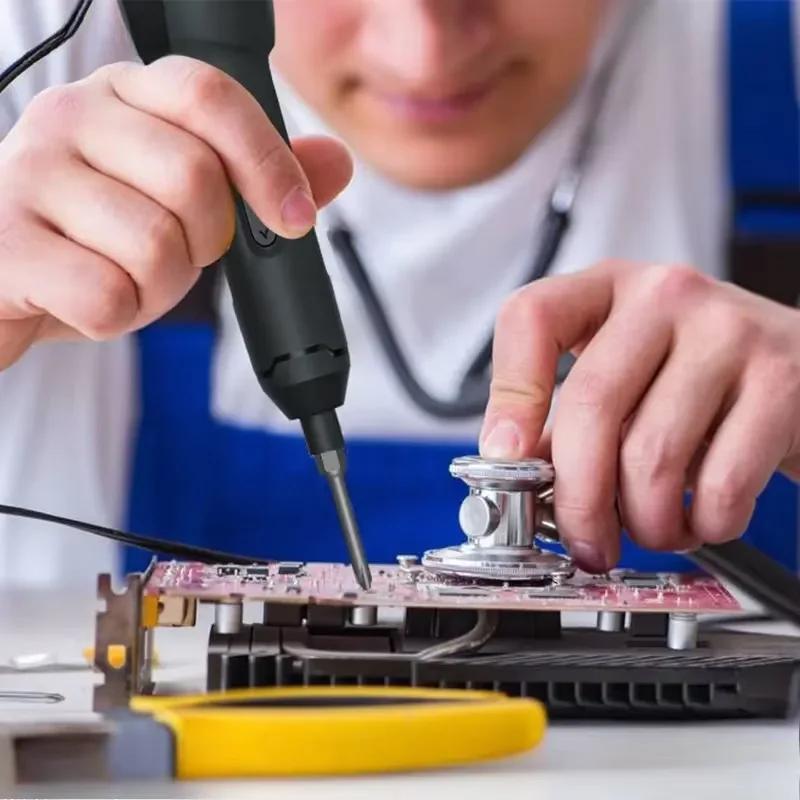 Akku-Schraubendreher-Set – wiederaufladbar, 3,6 V, mit automatischer/manueller Dualfunktion und 12 Bits für präzise Arbeiten in der Elektronik/der Automobilindustrie. – Detail 6