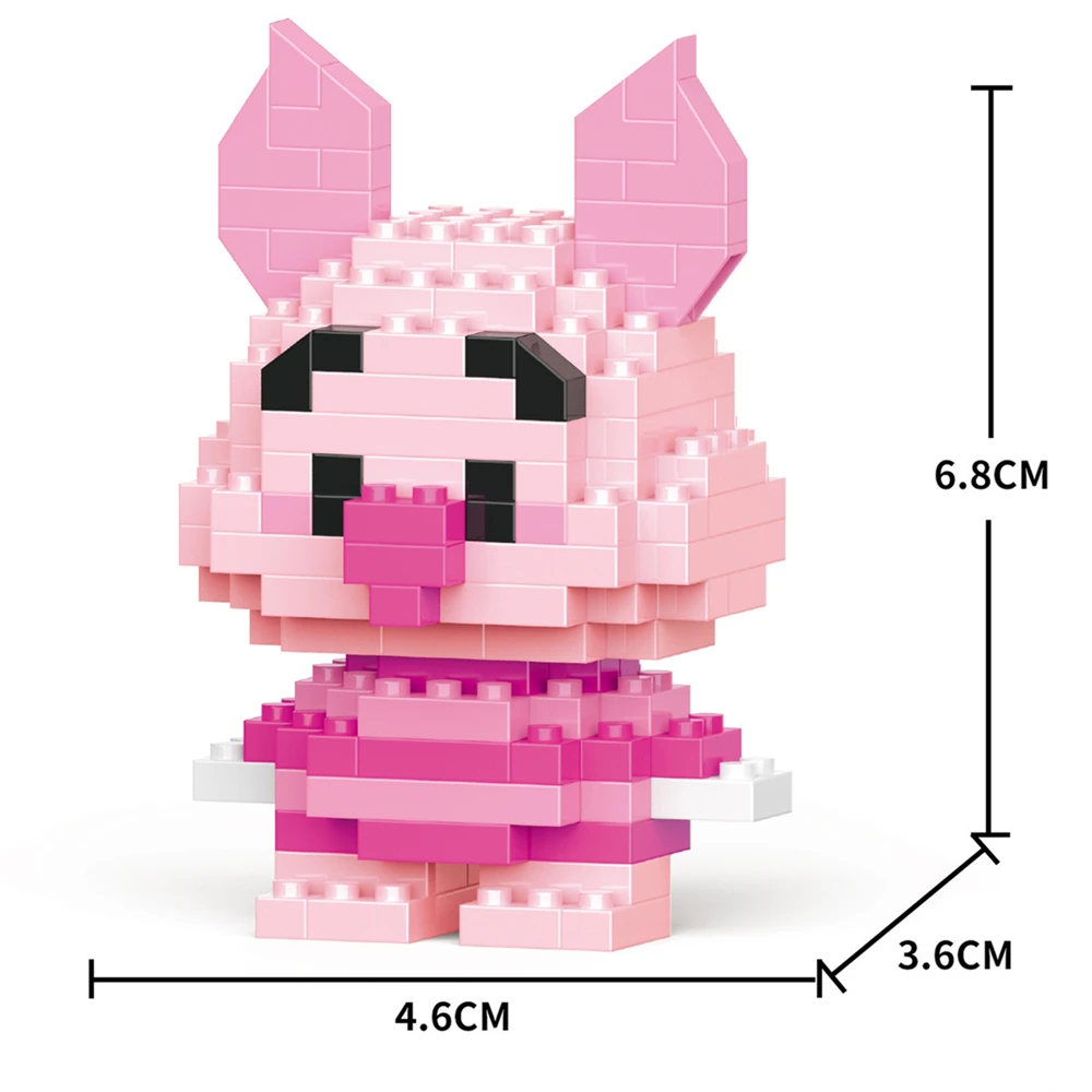 Kurome Cinnamoroll DIY Hello Kitty Stitch Block Charakter-Bausatz Mickey Mouse Baustein-Puppen Spielzeug Geschenk – Detail 10