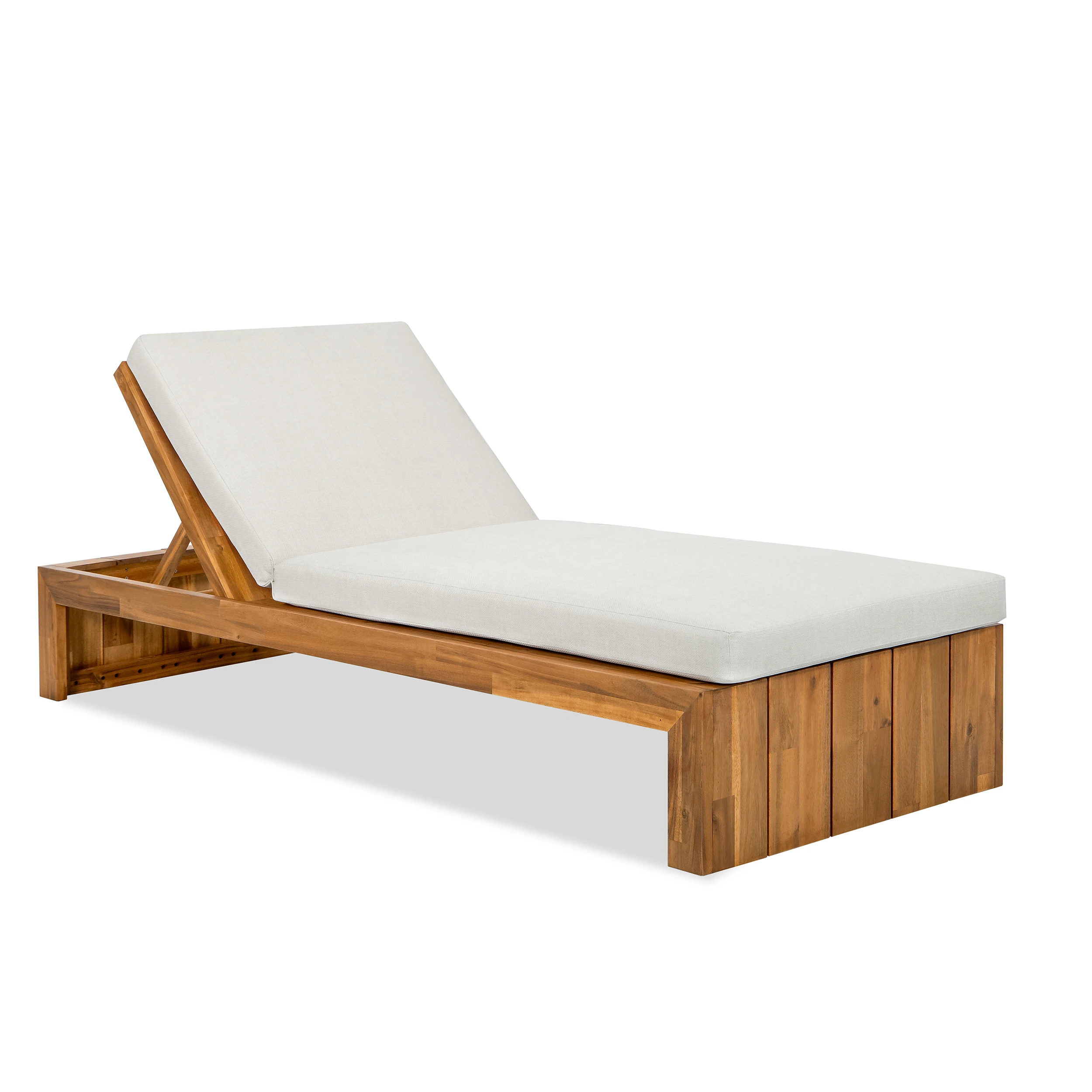 

Popular Outdoor Acacia Wood Waterproof Swimming Pool Chair Sun Lounger Garden Patio Sunbed Sun Loungers