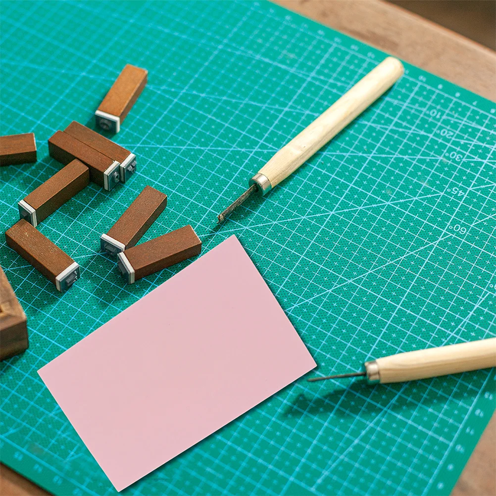 4 قطعة كتل نحت المطاط دائم مادة Tpr DIY نحت المطاط Stamps لسكرابوكينغ بطاقات بريدية بطاقات دعوة DIY بها بنفسك #1