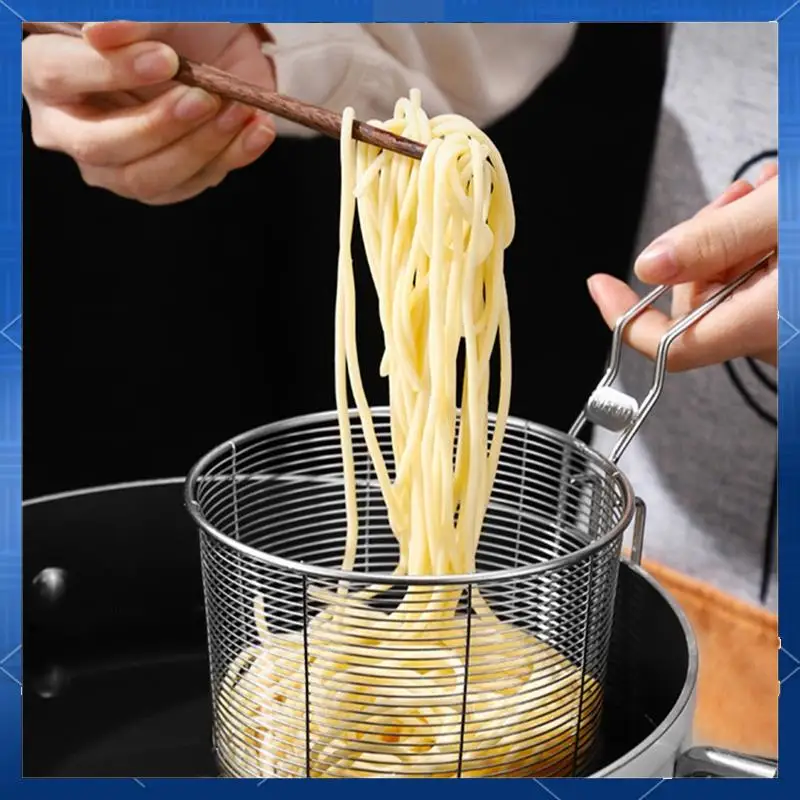 

2 Pcs Hot Pot Strainer Stainless Steel Colander Household Fried Basket Net Leaking Hot Pot Filter