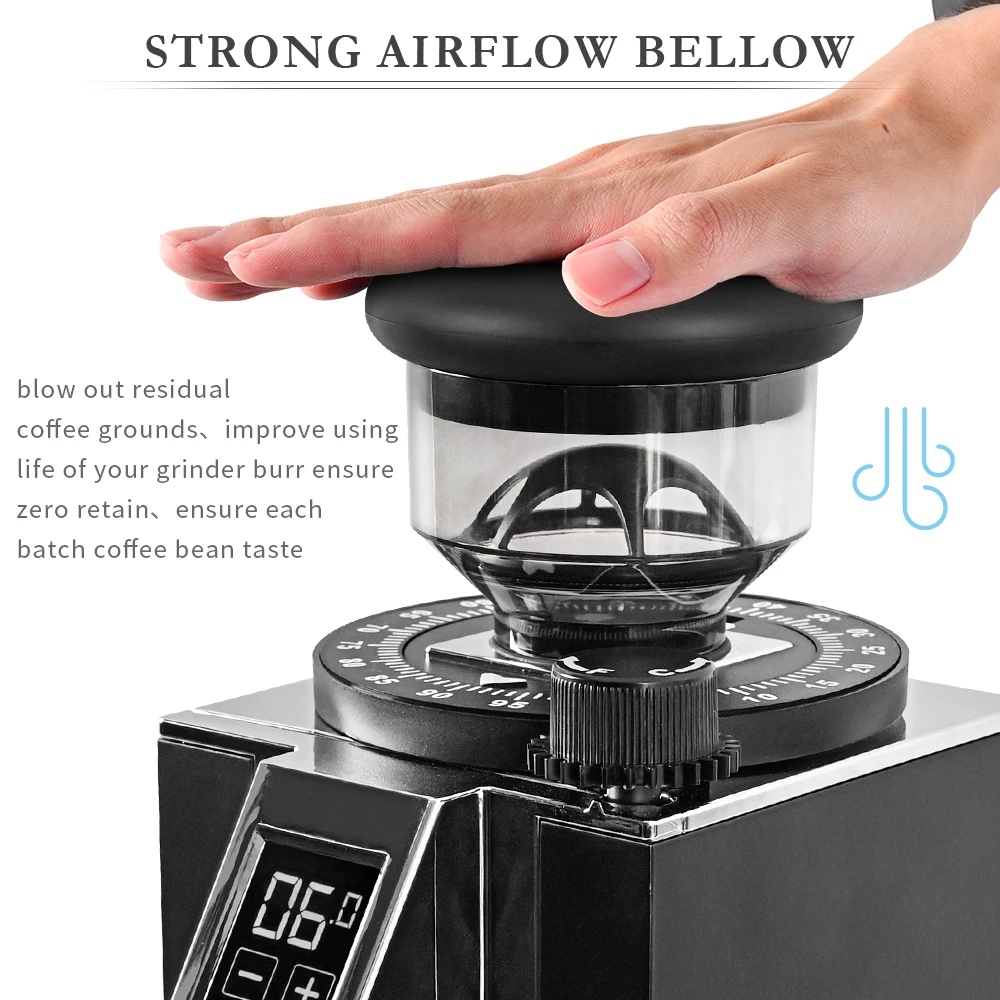 CAFEMASY Mushroon Shaped Coffee Grinder Single Dose Hopper Coffee Grinder Bean Bin Blowing Cleaning Tools For Eureka Mignon