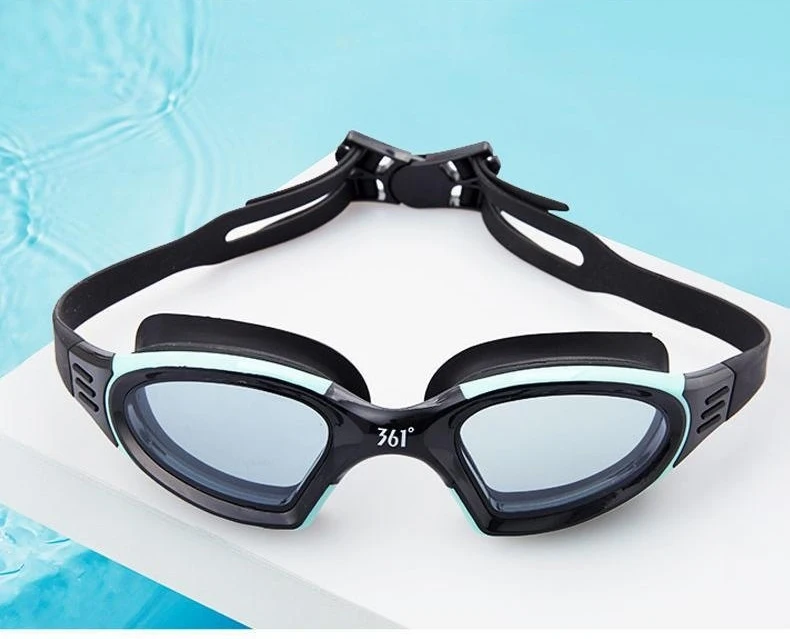 Professionelle Schwimmbrille, HD, wasserdicht, beschlagfrei, Silikon-Schwimmkappe, Wassersport-Ausrüstung für Männer und Frauen – Detail 12