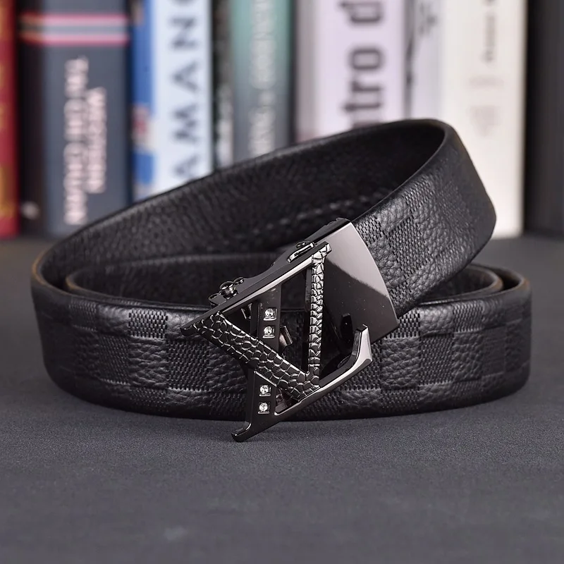 عالية الجودة 3.8 سنتيمتر العلامة التجارية الفاخرة النساء أحزمة الشهيرة أحزمة جلدية حقيقية للرجال المصممين مشبك حزام الذكور حزام الجينز