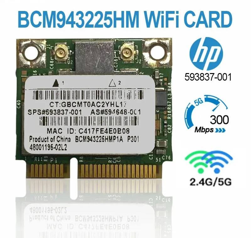 2026 Bcm943225 Wireless Module Half Mini Pcie Form Support 802 11 Series Old Laptop Internal Broadband Hardware