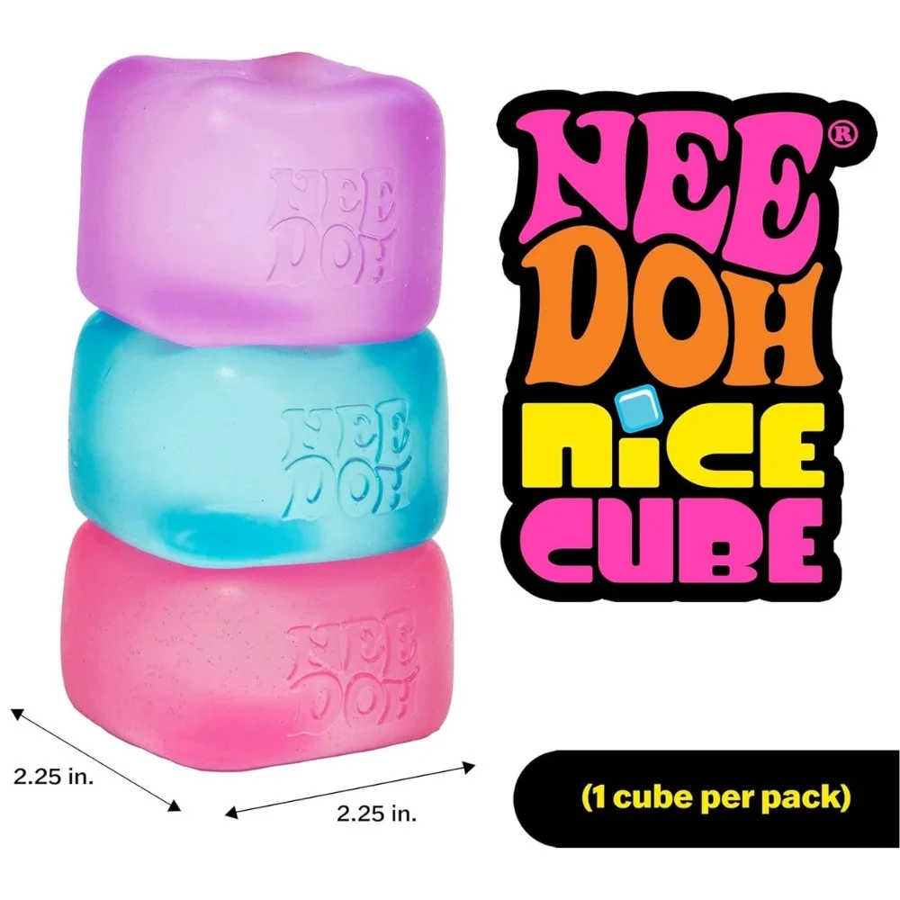.Trending Nee Doh Jellyfish & Cube Squish Toy, Soft Jelly Squeeze Stress Relief Fidget Toy, Sensory NeeDoh for Kids & Adults view 5