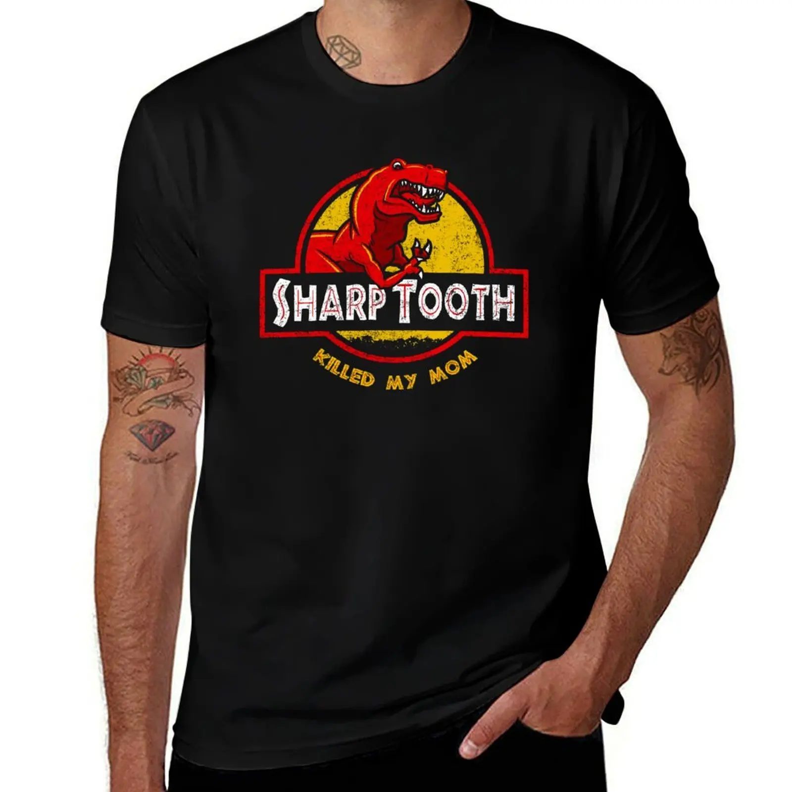 

Sharp Tooth Killed My Mom (Land Before Time) T-Shirt man t shirt cotton high quality t shirts for man cotton soft