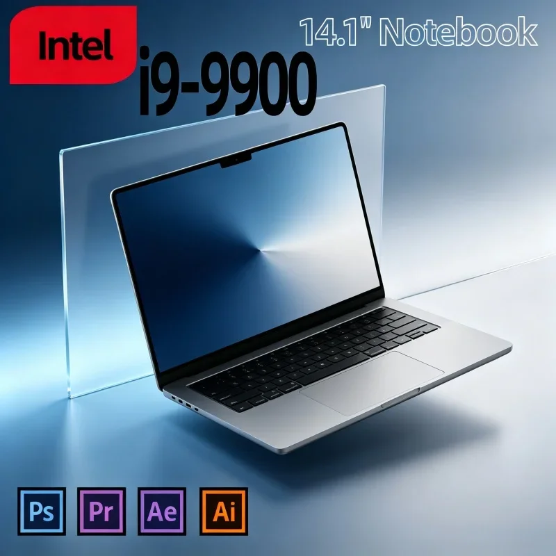 Multitask Gaming Notebook 14.1 Inch i9-9900 120Hz IPS 32GB Large RAM 2TB SSD Lightweight Portable Laptop