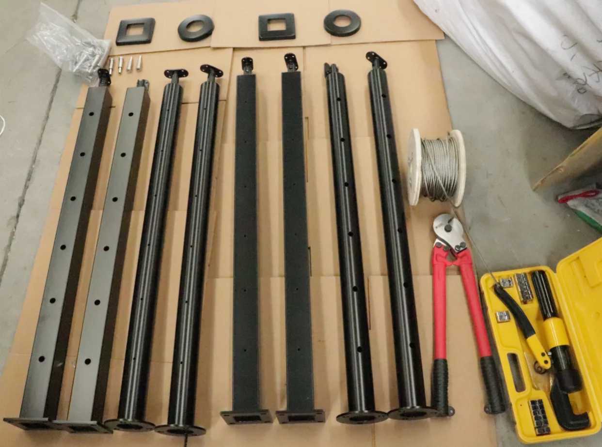 Personalización de pasamanos 316SS, barandilla interior, escalera montada lateral, balcón, Cable DIY, poste de barandilla de alambre