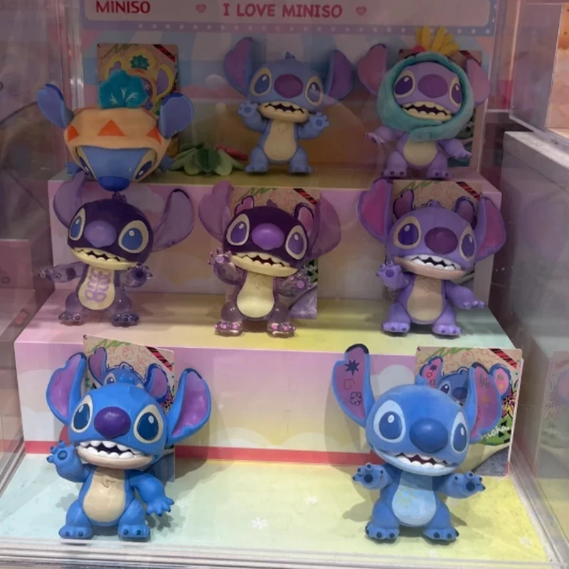 

Genuine Stitch Cool Transformation Series Blind Box Action Figure Cute Anime Ornament Surprise Mystery Box Kid Customized Gift