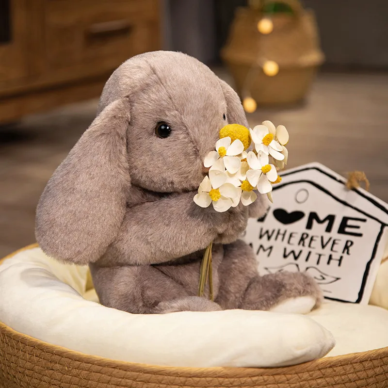 Schattige Gevulde Konijn Pluche Zacht Speelgoed Kawaii Bunny Kids Kussen Pop Creatieve Geschenken Feest Decor Voor Kind Baby Begeleiden Slaap Speelgoed