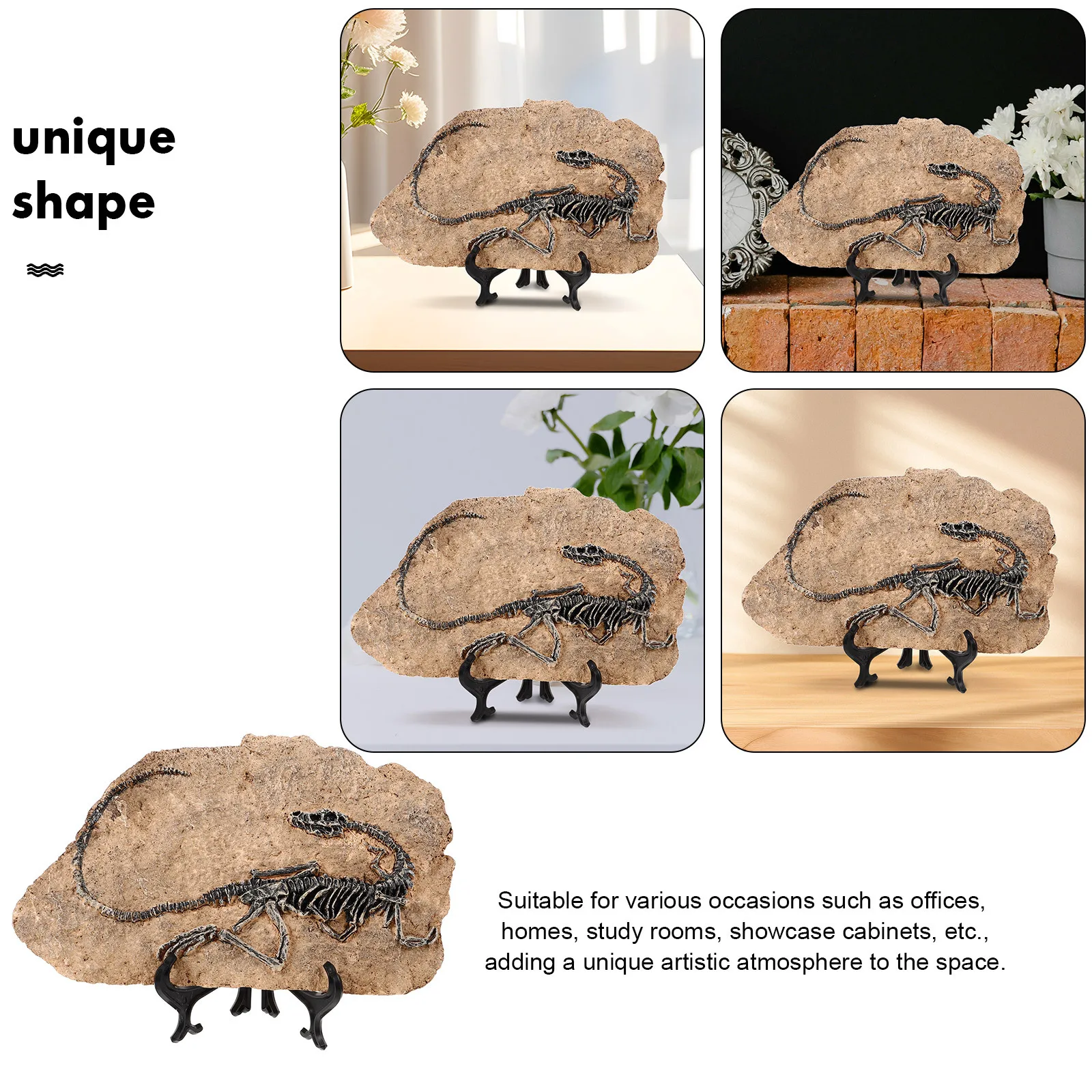 

Resin Dinosaur Craft Ornament Desktop Mini Specimen for Educational Display and Home Decor Dinosaur