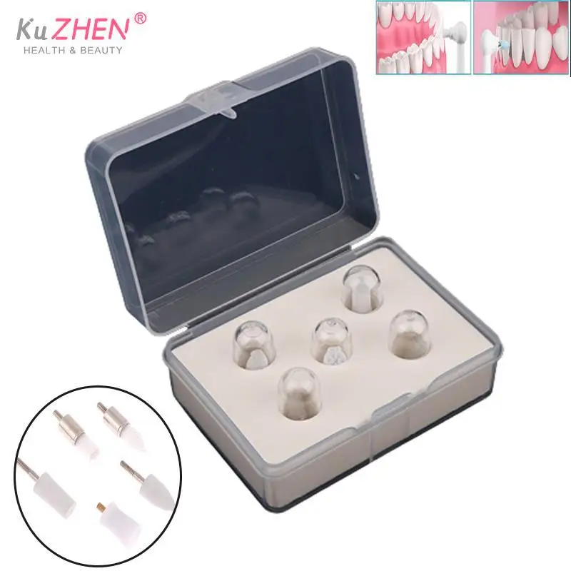 5Pcs/Box Tooth Polisher Whitening Electric Teeth Remover Stain Plaque Head Replacement Electric Tooth Polisher head