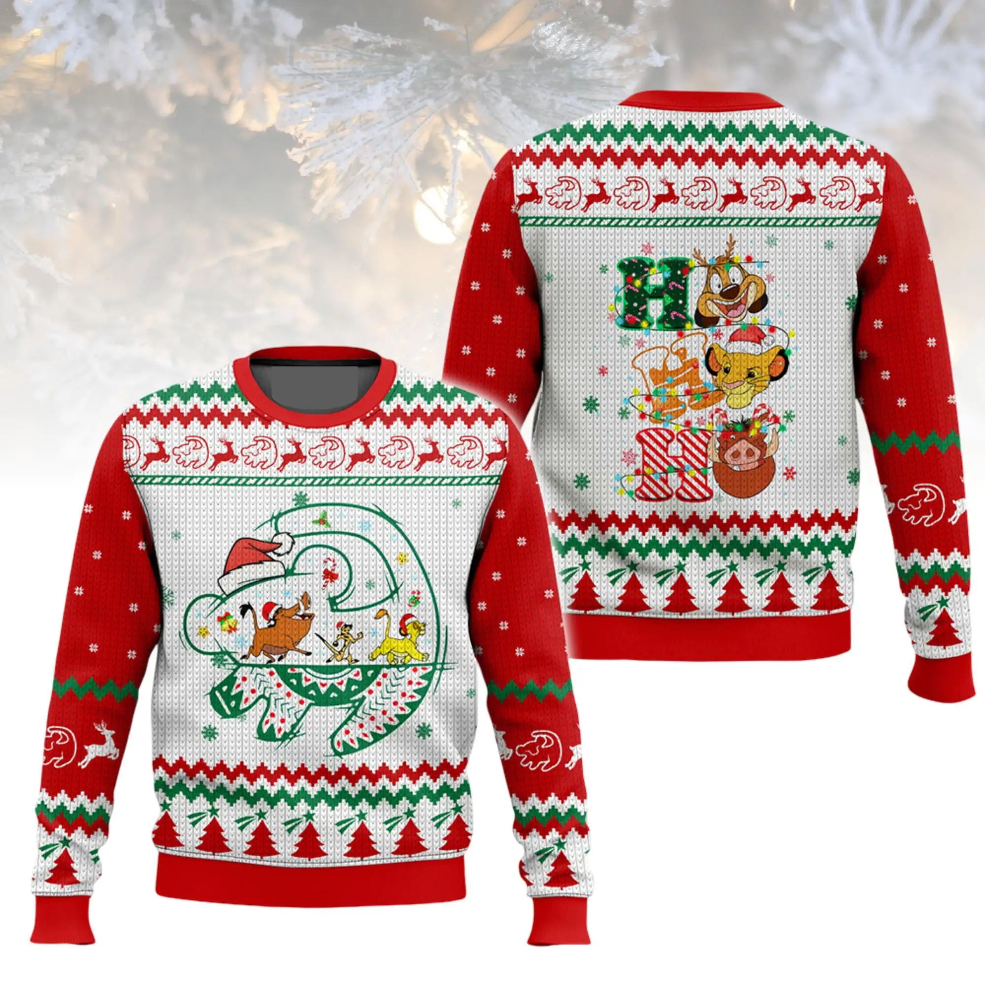 

Кофты Disney The Lion King 2021, вечерние свитшоты с 3D принтом, уродливый рождественский свитер, пуловеры унисекс, уличная толстовка