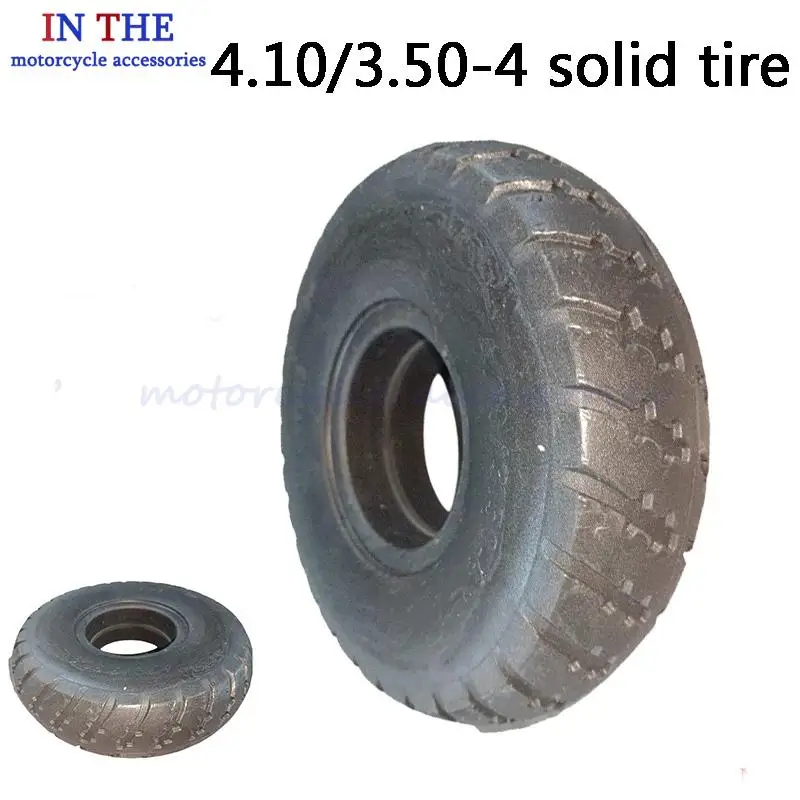

10 Inch Solid Tyres for Electric Vehicles 4.10/3.50-4 Non-pneumatic Tires Warehouse Cars Scooter Wheelscooter Warehouse cart