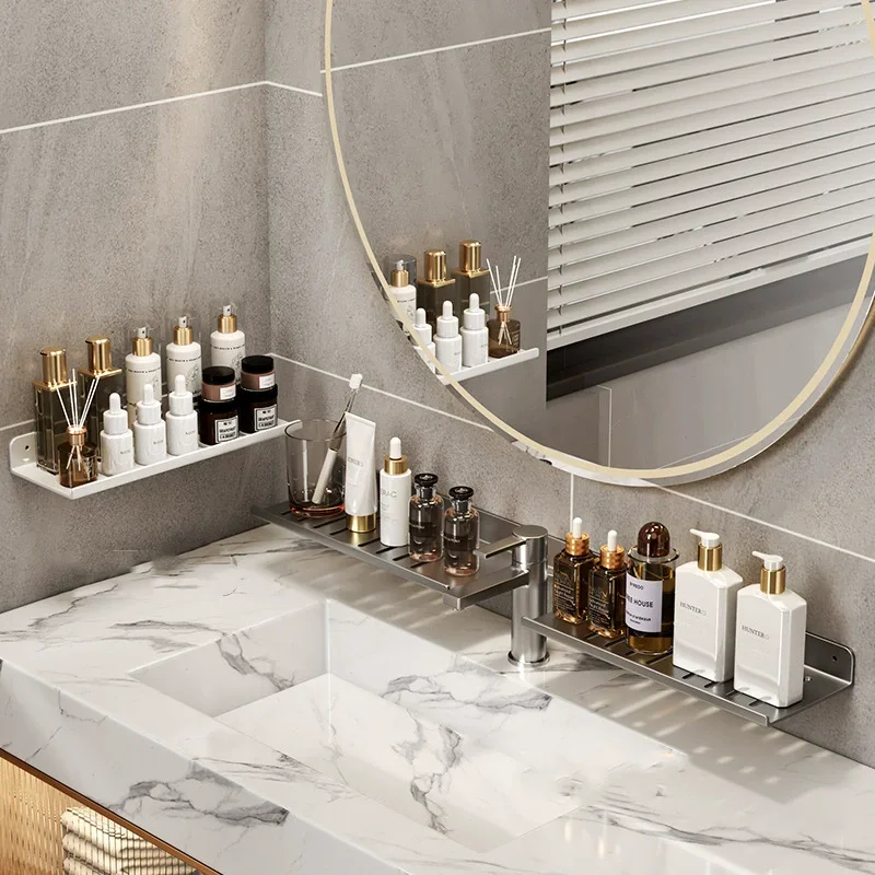 Wasserhahn Regal Waschtisch Organizer U-förmigen Halter Bad Saugnapf Wand Halterung Dusche Regal Waschbecken Lagerung Rack Punch-Freies