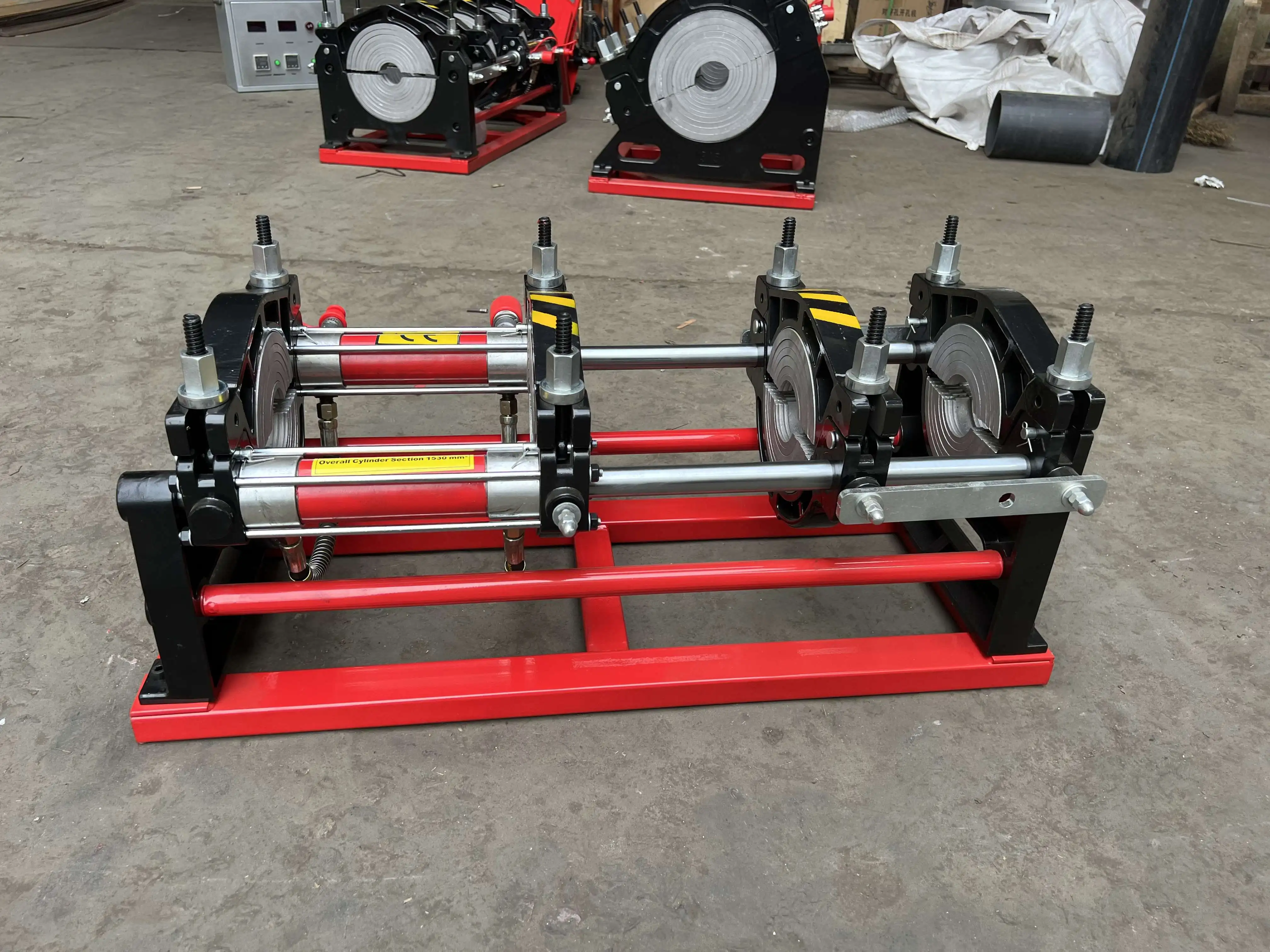 Polyfusion 200mm شبه التلقائي Hdpe تركيب الأنابيب آلة لحام بعقب هيدروليكي
