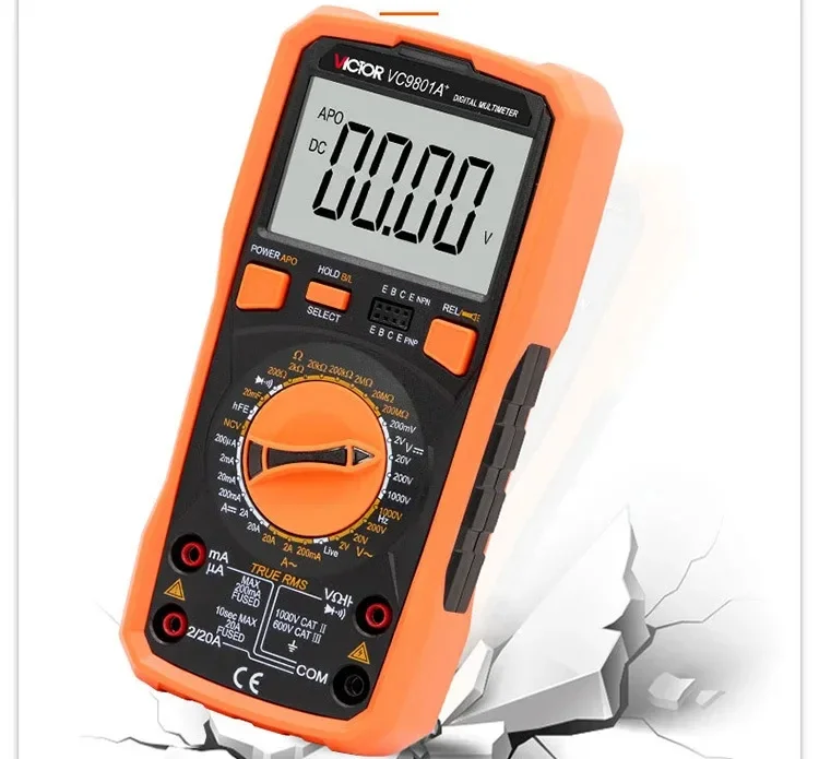 Digital multimeter VC980 + high-precision intelligent anti-burn automatic multimeter