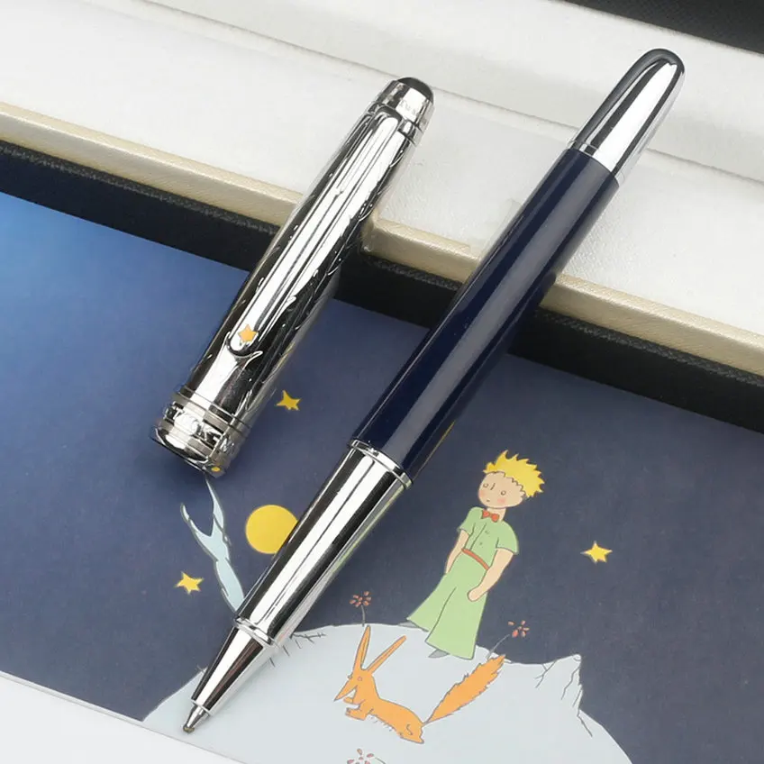 Luxury Little Prince MB Ballpoint Pen Metal Resin Blue Rollerball Business Novel Fountain Pen for Writing Office Supplies 163