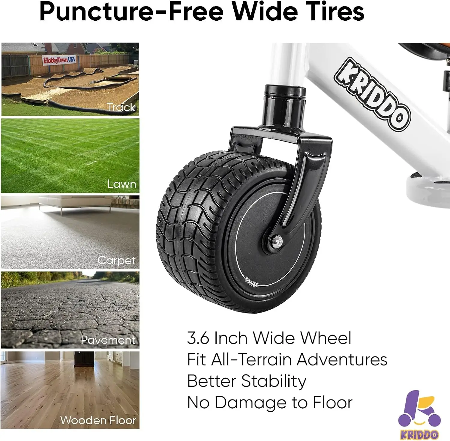 Baby Balance Bike 1-2 Year Old, Mini Cruiser Bike for One Year Old First Birthday Gifts Baby Toys 12 Months to 2.5 Year Old, Whi