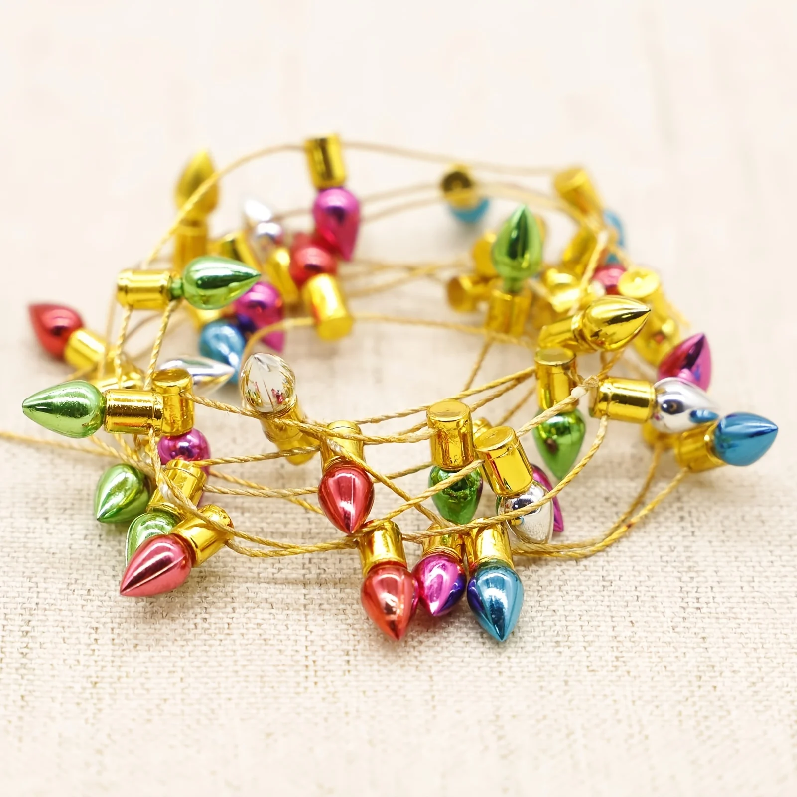1 Meter Miniature String Lights for Fake String Fairy Lights Doll House Decor Gifts for Christmas, 1 Meter