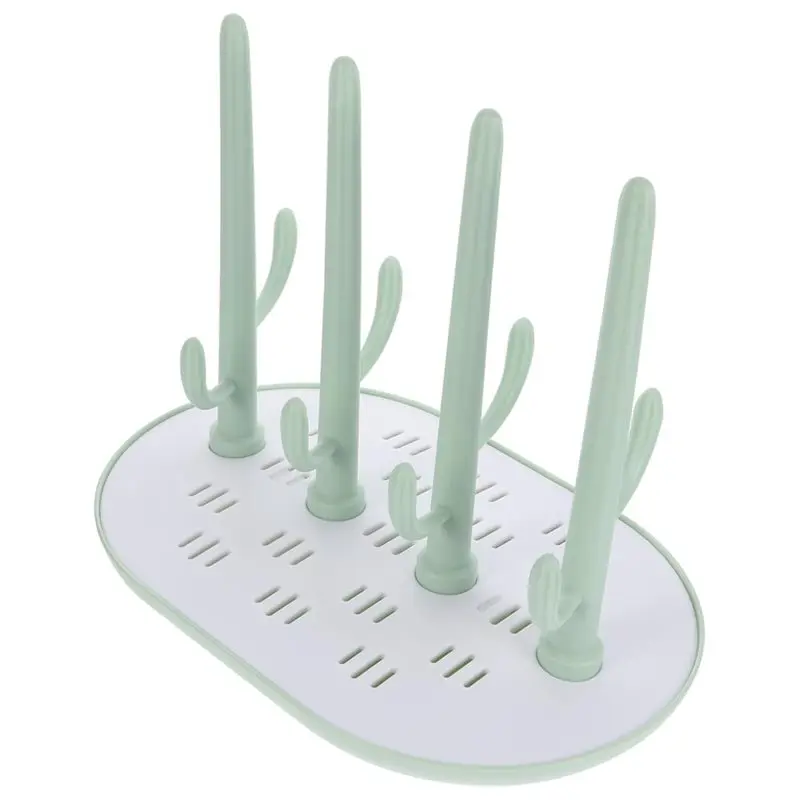 

A63T-Plastic Milk Bottle Drying Rack Tree Shaped Storage Organizer For Feeding Bottles And Pacifiers Easy To Clean
