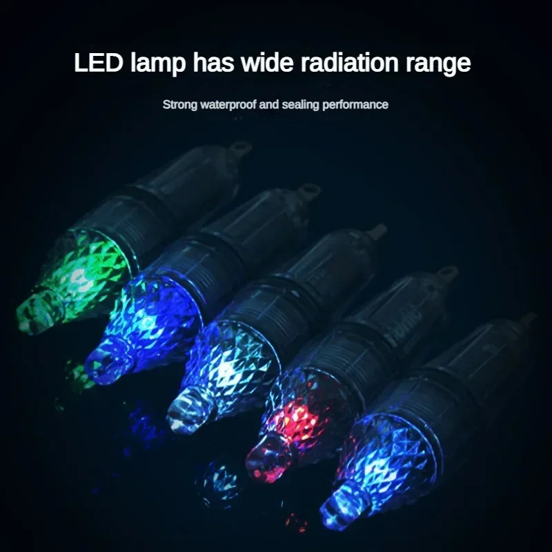 Newest 2/4/6/8/10pcs Deep Drop Fishing Light Multi Color Underwater Light Fish Attracting Indicator Lure LED Flash Light Bait