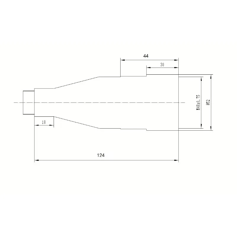 44mm Laser Beam Expander (5x, 6x, 8x, 12x, 24x Available in Stock)
