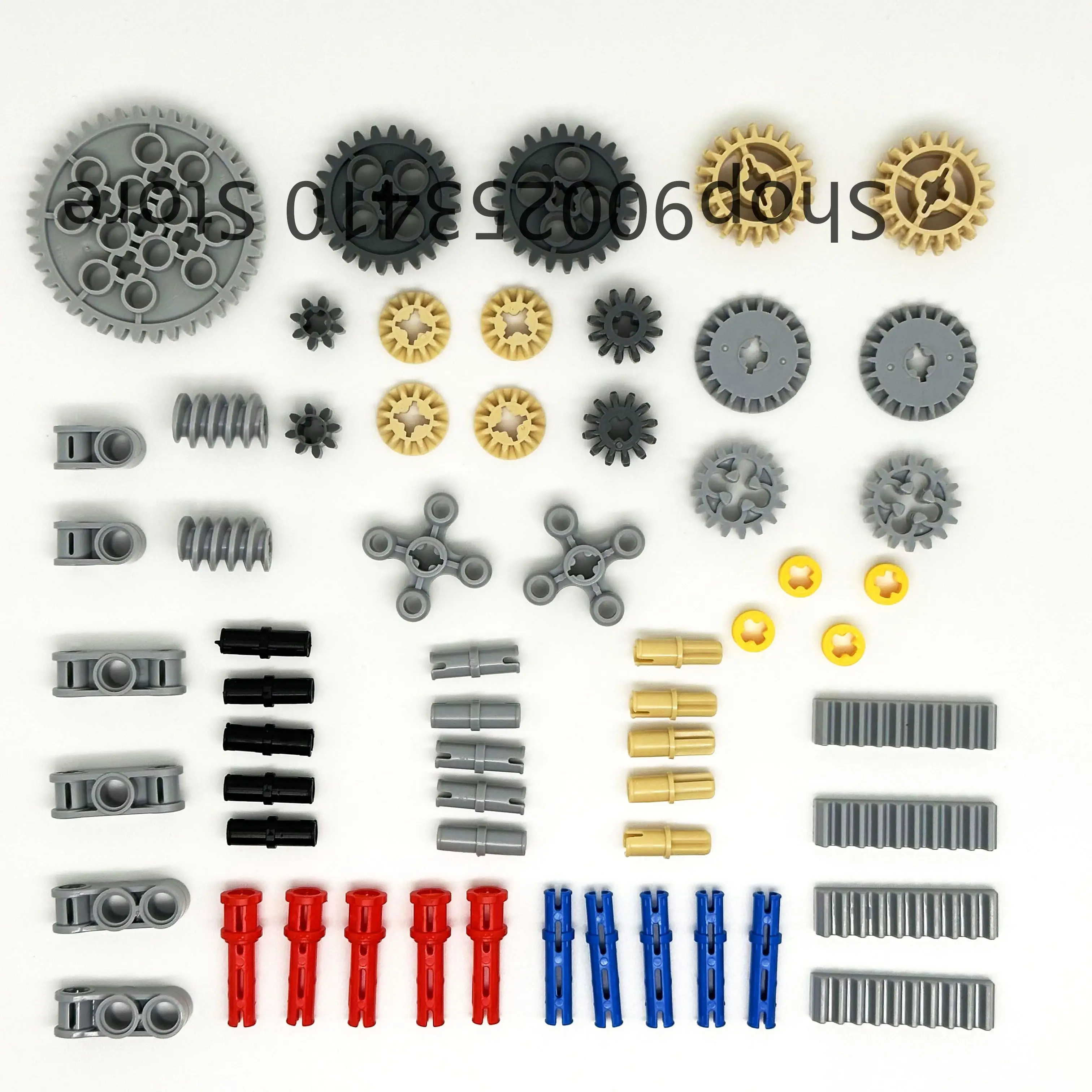 High-Tech Parts Gear Cross Axles Pin Set MOC Friends Bricks Building Blocks Accessory Mechanical DIY Car Bulk Compatible Toy Set