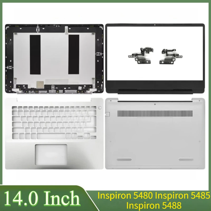 

14 "Новинка для ноутбука Inspiron 5480 Inspiron 5485 Inspiron 5488, задняя крышка ЖК-дисплея, передняя панель, упор для рук, нижние петли корпуса