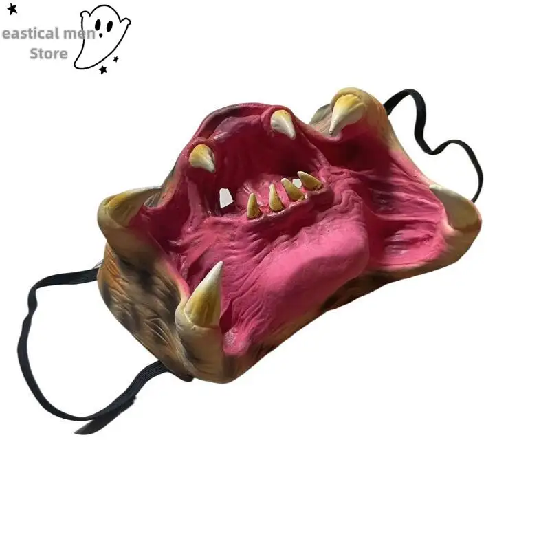 قناع المفترس لحفلة الهالوين، أقنعة الرعب الوحشية لحفلة الهالوين وعيد الميلاد، مقاس واحد للبالغين