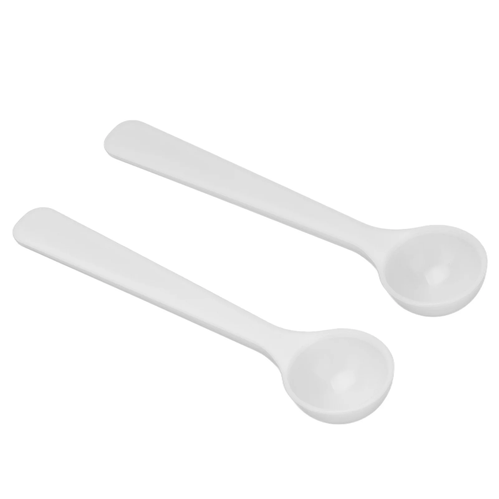 100Pcs Plastic Fertilizer Measuring Spoon 2ml 1g Garden Scoop High Temperature Resistant Seed Soil Feeding Tool