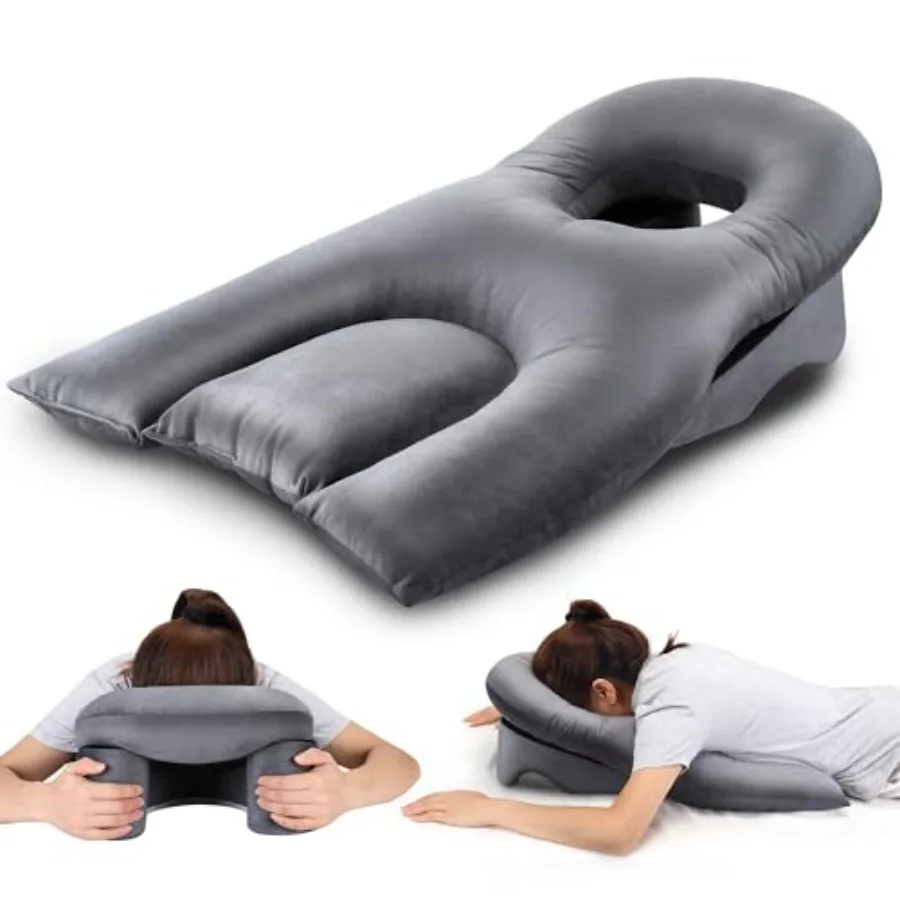 

Подушка для лица после операции на глазах Массажная подушка для лица вниз Подходит для BBL/назад Хирургия Восстановление витримимы и сна на животе