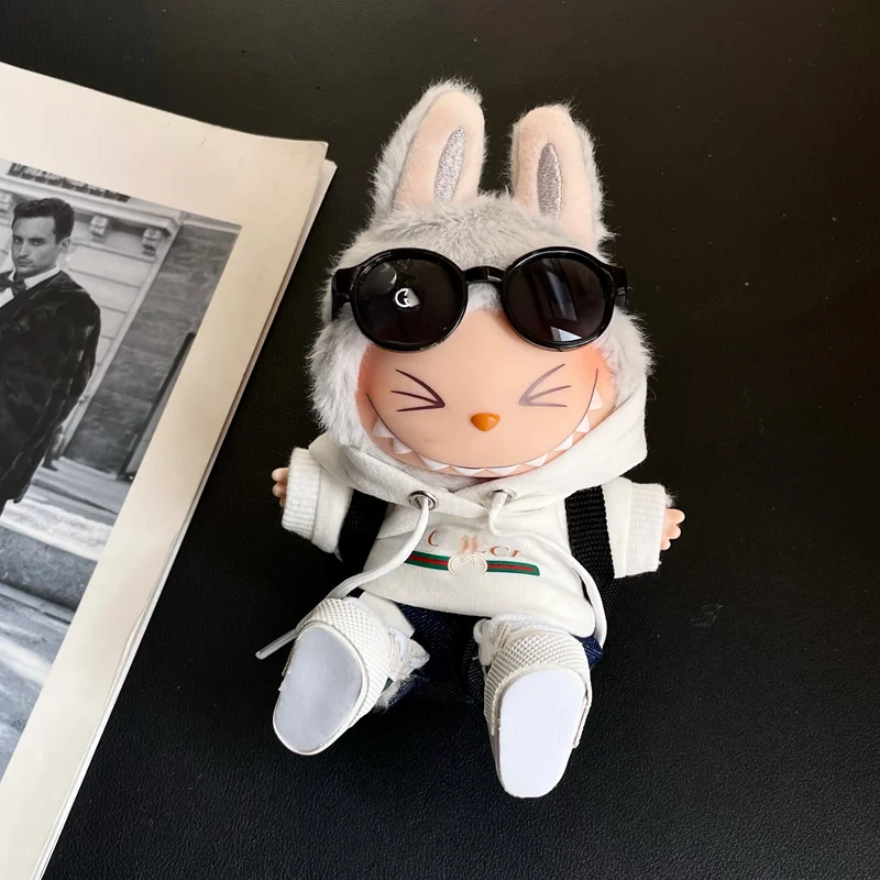 

For labubu clothes no doll Hot selling 17cm v1v2 all wear trendy casual sports baby clothes Cool Qi series to give to friends