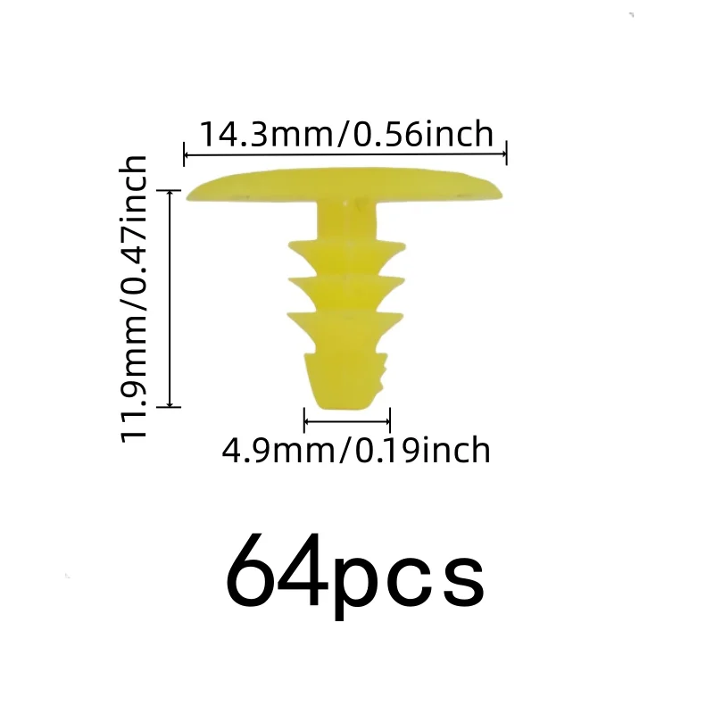 64 pcs Windproof Strip Clips, Frame Seal Fixing, Easy One-Step Install, Durable UV Resistant, Multipurpose