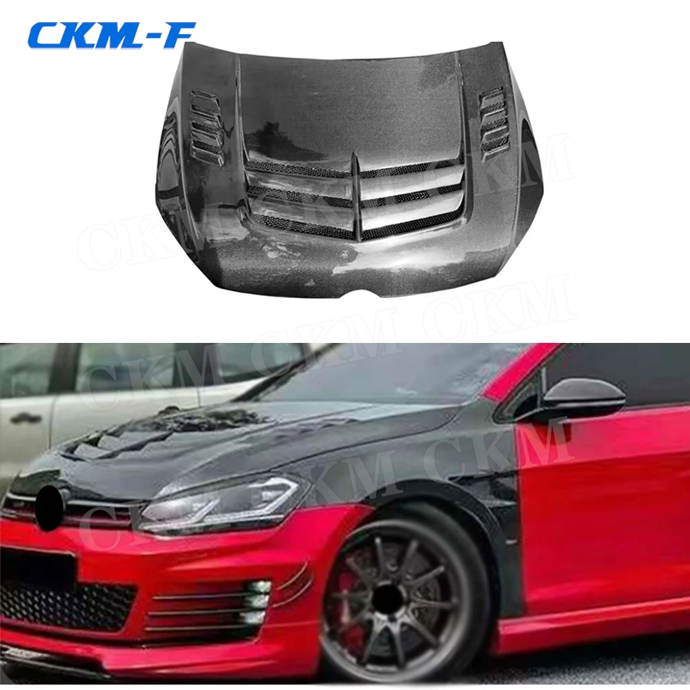 

Carbon Fiber Body Kits Car Front Engine Hood Vent Cover Accessories for Volkswagen Golf 7 7.5 2014-2021 Engine Bonnets