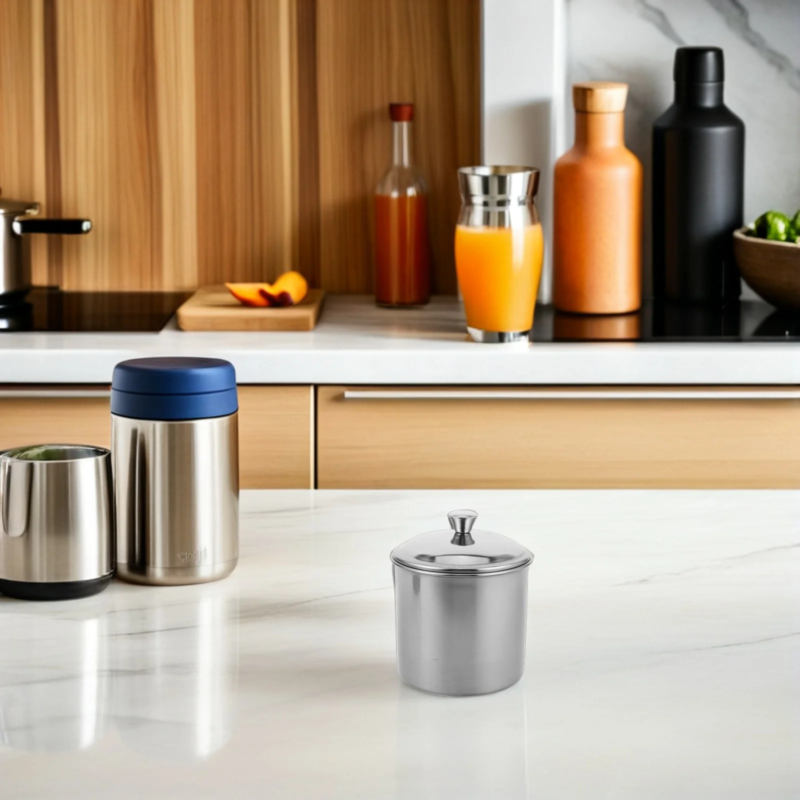 

2Pcs Stainless Steel Baking Ramekins Rustproof Pear Roasting Tin Easy Cleanup Versatile Use for Desserts Camping Mug