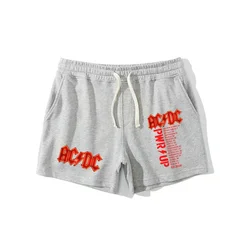 Calça DC com cordão elástico para homens, calção esportiva DC, calça de jogging casual, design AC, verão, 2024