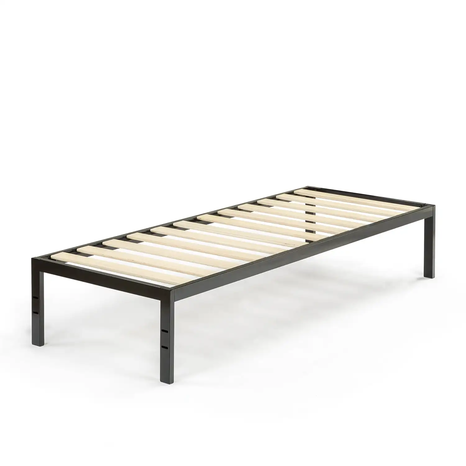 

14" Black Metal Platform Bed Frame, Narrow Twin Bedroom Furniture