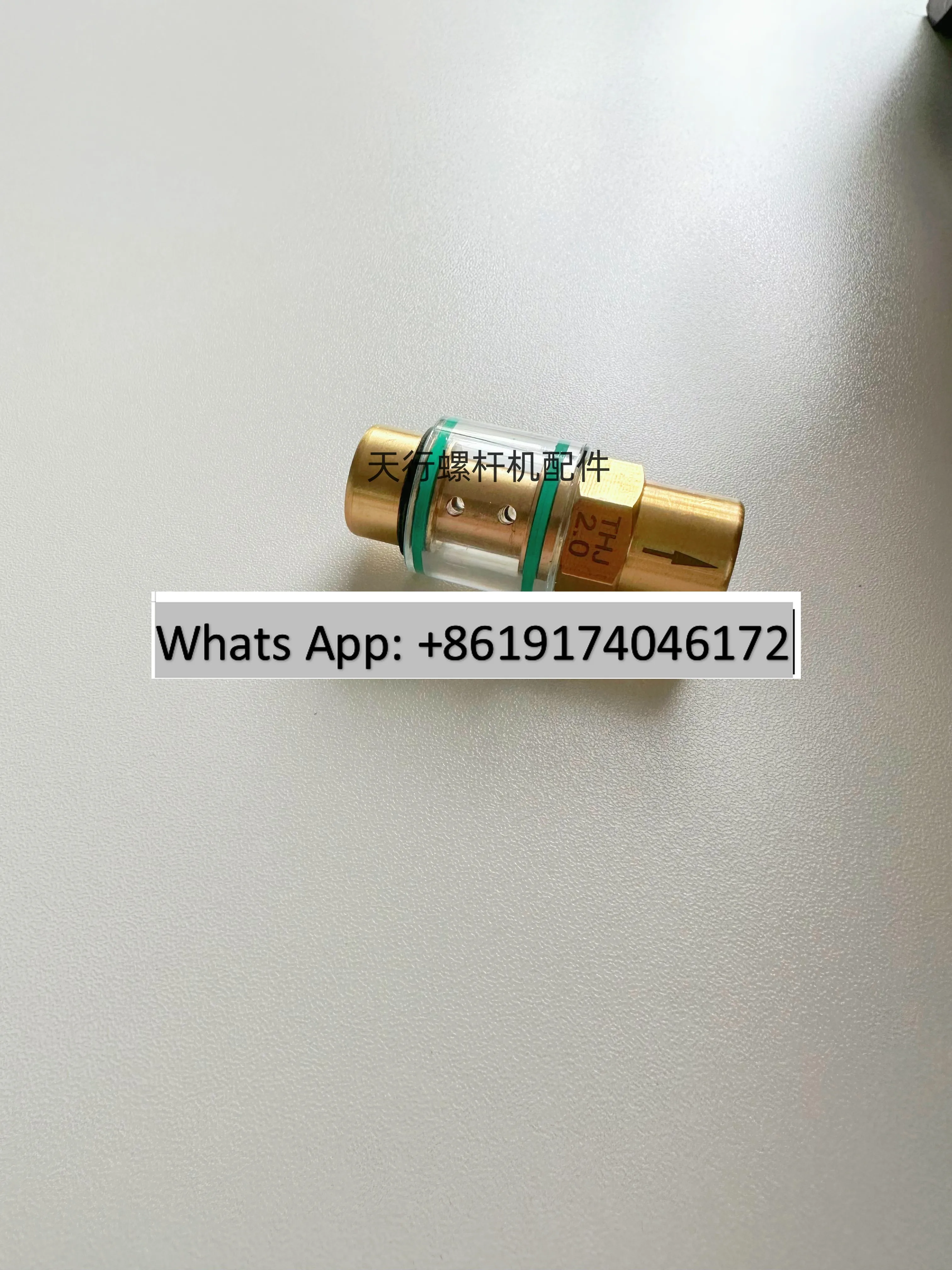 3PCS Screw air compressor all copper check valve visual transparent oil return valve 1 /2 points