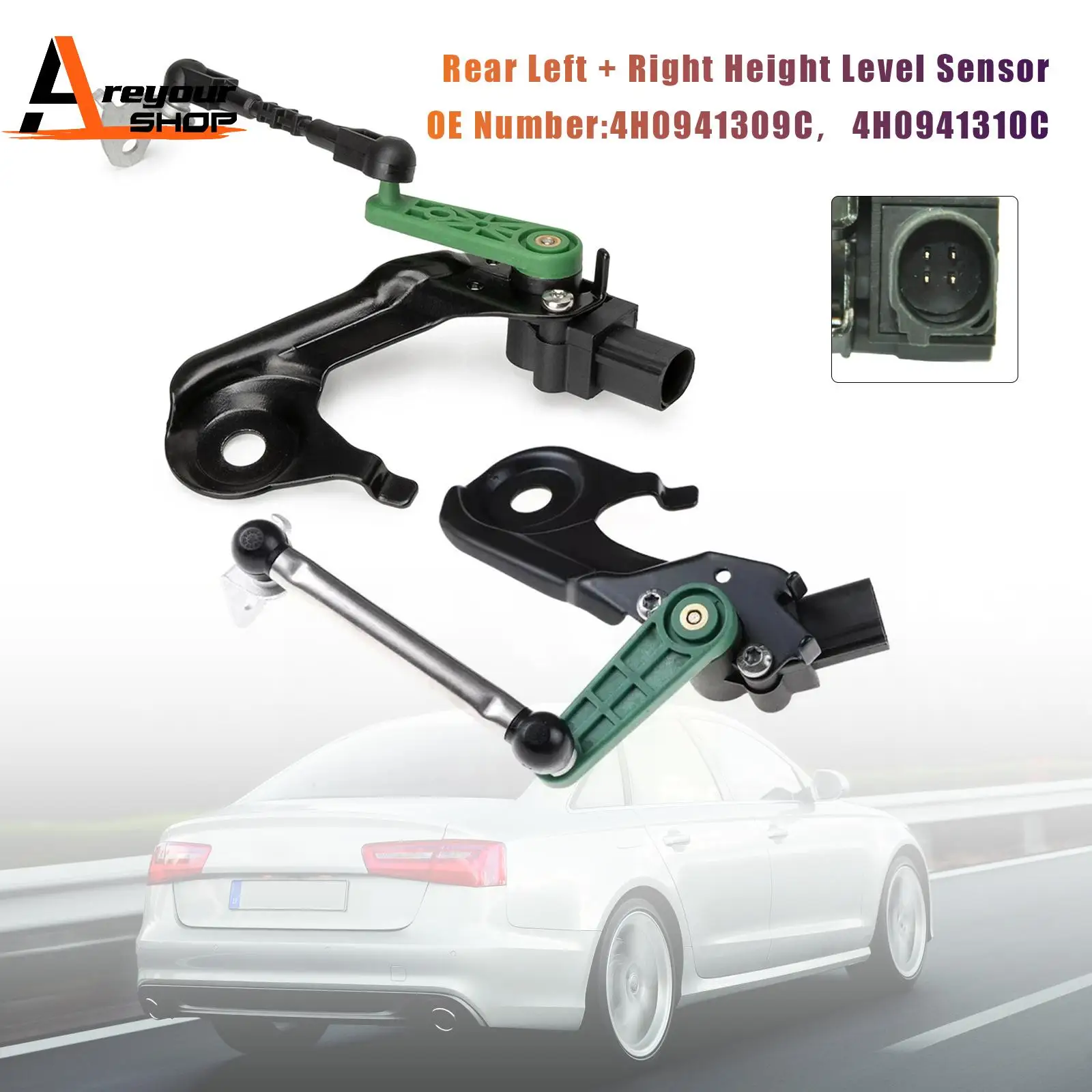 

1 шт./пара задних датчиков уровня высоты 4H0941309C 4H0941310C для Audi A6 A8 S6 S7 S8
