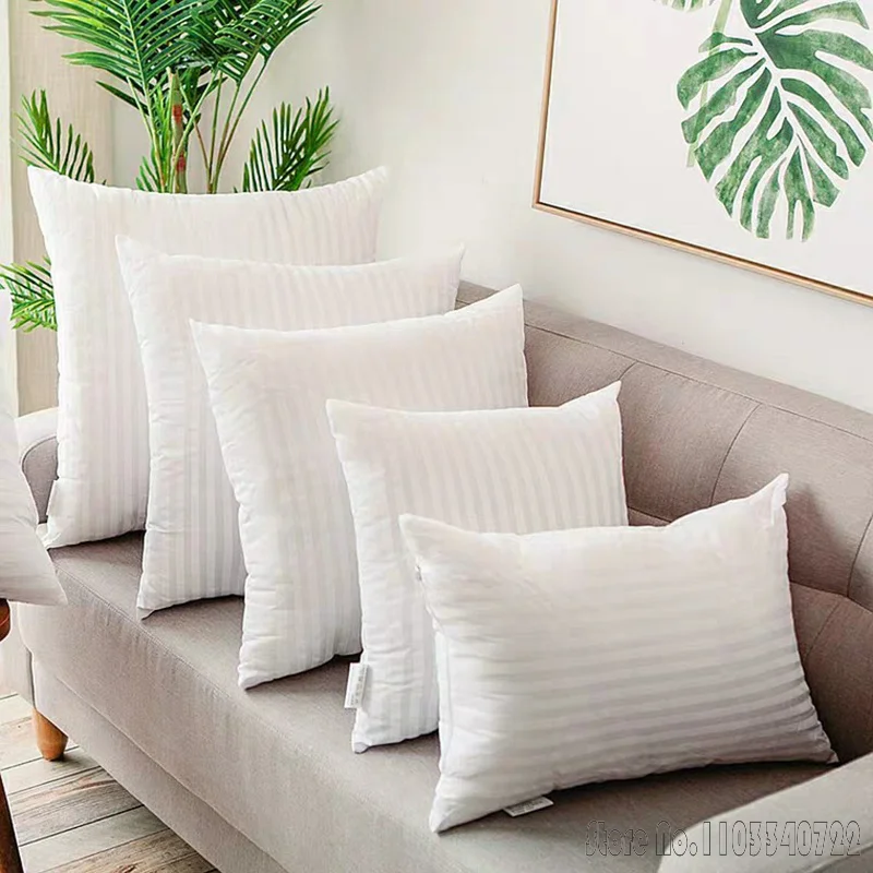 2026 Home Bedroom Cushion Core Inner Filling PP Cotton-padded Pillow Core for Sofa Car Soft Insert 30/35/40/45/50/55/60/65