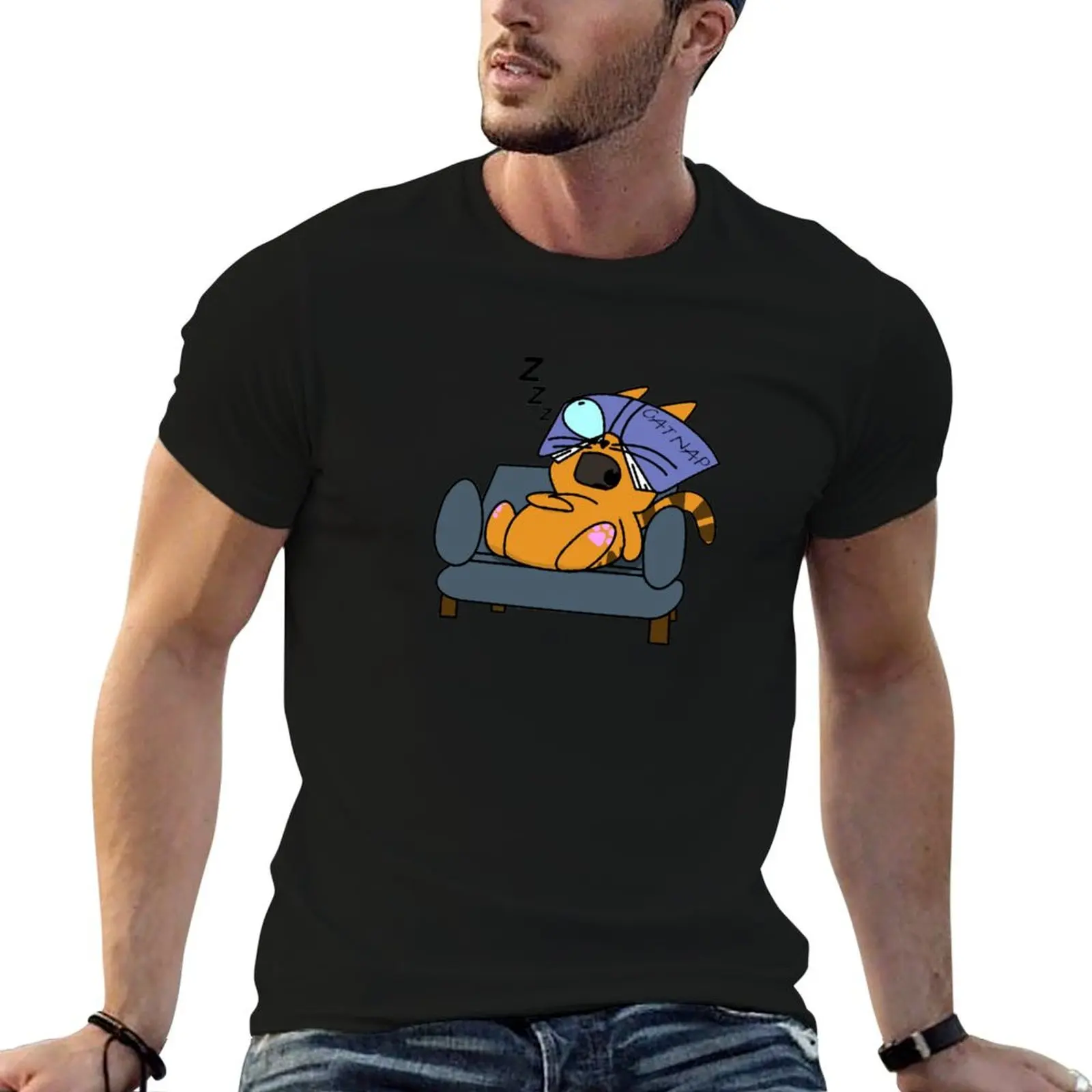 Cat Nap! T-Shirt Moisture Control Sports Tee