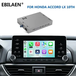 Wireless Carplay Android Auto Ｍodule Box For Honda Accord LX 10th INSPIRE Generation 2018-  Mirror Link Navigation Camera WIFI