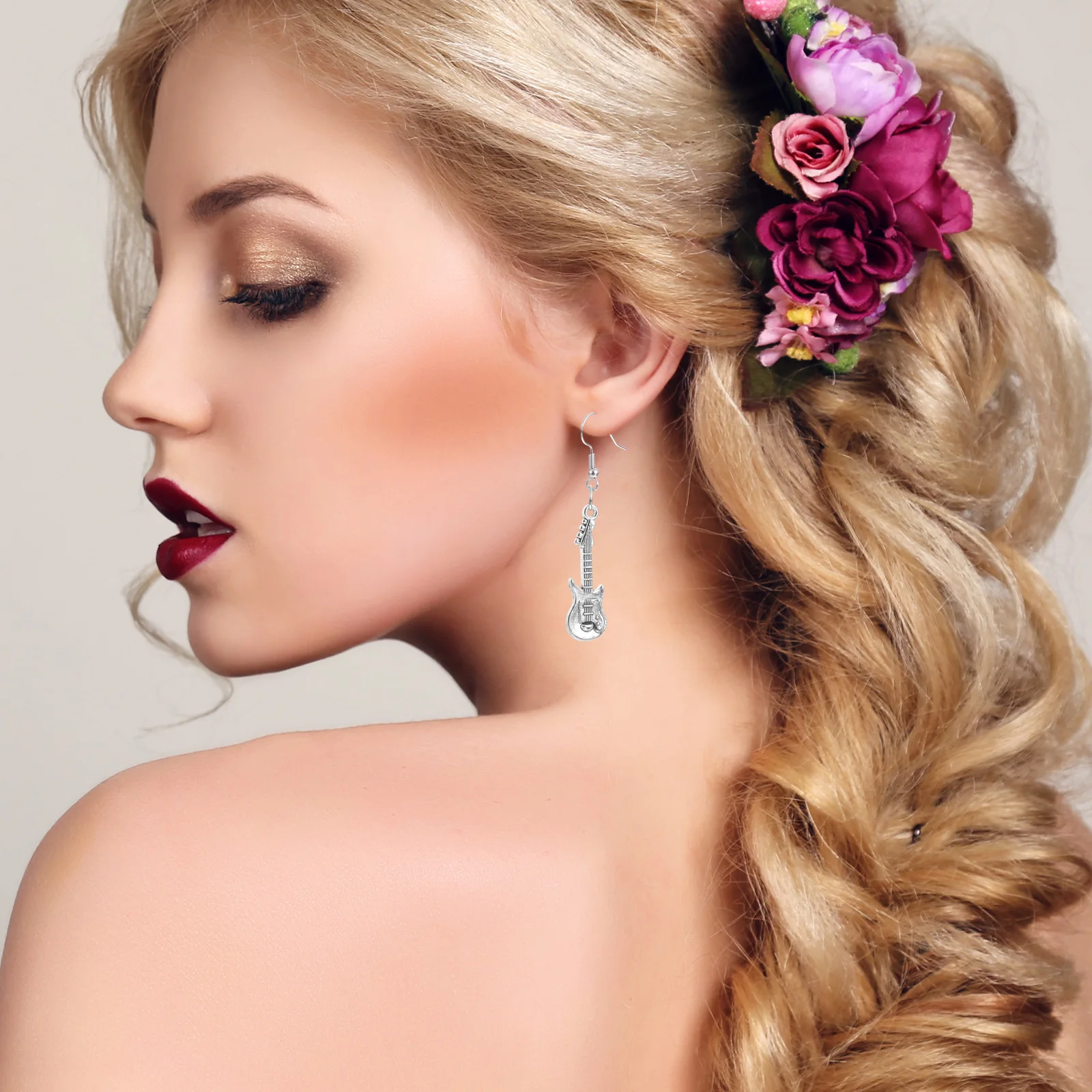 20 قطعة سبائك خمر الغيتار قلادة أداة عزف موسيقى سحر ل عقد دي اي واي سوار المفاتيح صنع المجوهرات الحرف #1