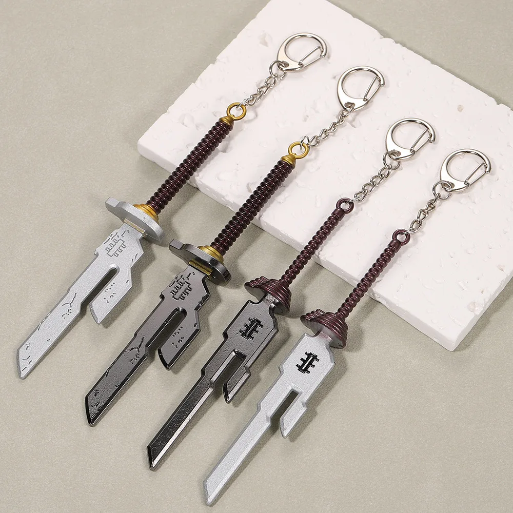 Fushiguro Toji Inverted Spear of Heaven Keychain Jujutsu Kaisen Nanami Kento Pendant Key Chain for Men Cool Keyring Jewelry Gift